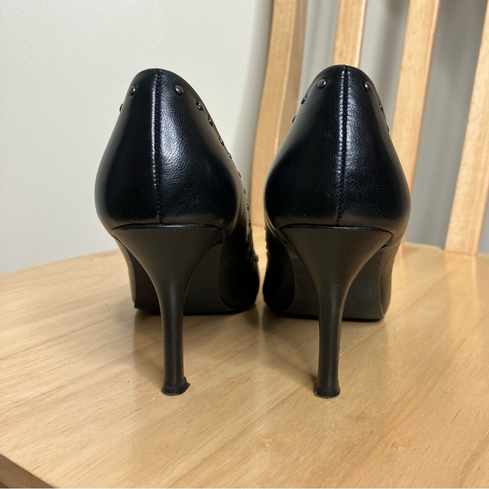 Rampage Black Studded Heels - Picture 5 of 8